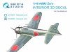 Quinta Studio QD48625 A6M5 Zero, Nakajima Prod. 3D-Printed & coloured Interior on decal paper (Fine Molds) 1/48